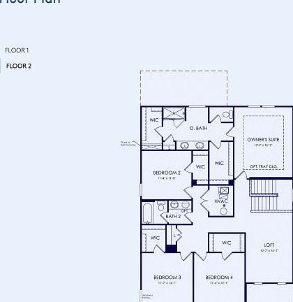 Waldorf Floor Plan, Quick Move-In Home, Floor 2