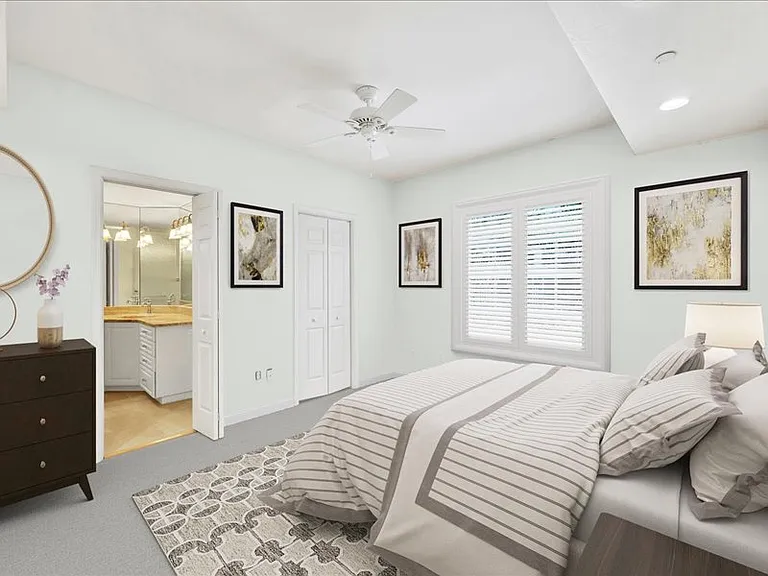 Master Bedroom with Rendered Furniture