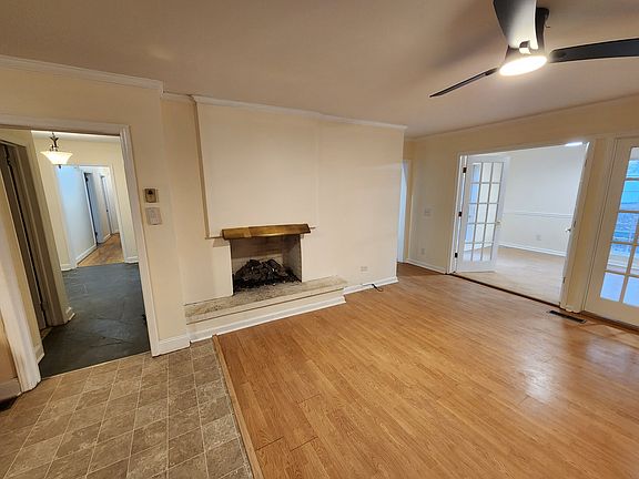 Family Room with gas log fireplace