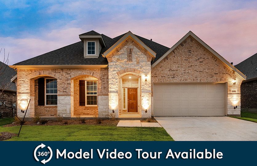 The Kennedale, a 2-story home shown with Exterior C