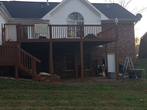 Rear view with deck