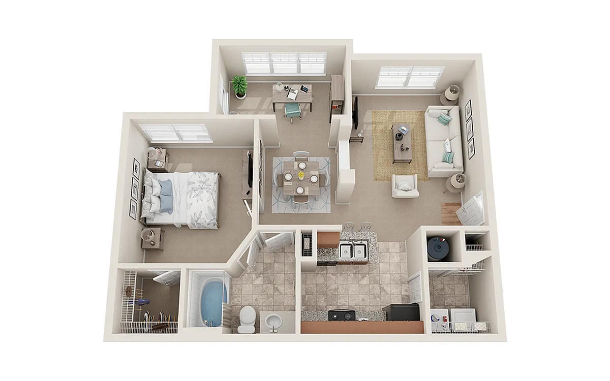 Floor plan 1A Deluxe