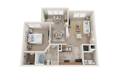 Floor plan 1A Deluxe