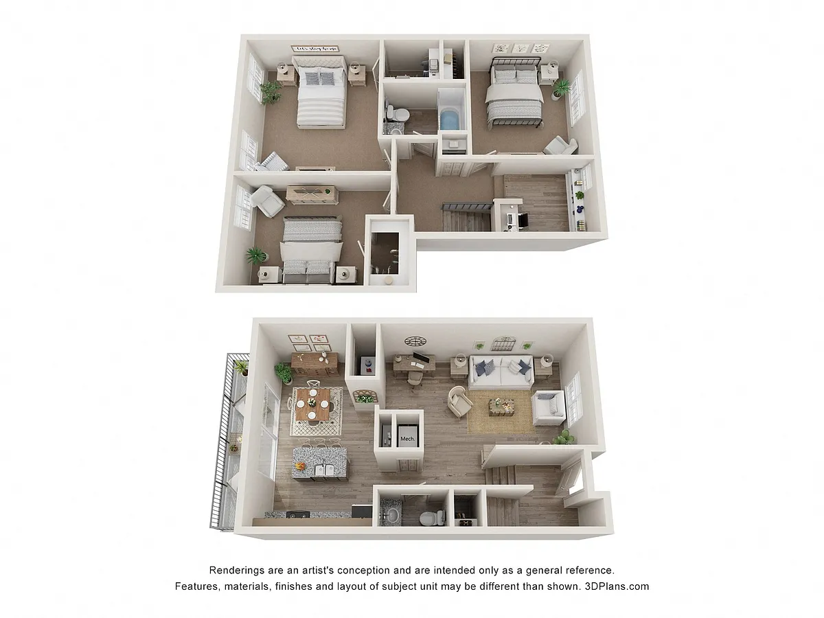 Floor plan B5 - Townhome