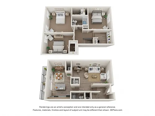 Floor plan B5 - Townhome