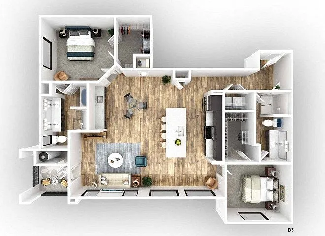 Floor plan B3