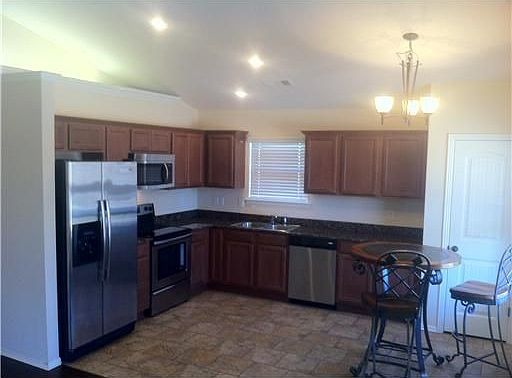 Kitchen with granite