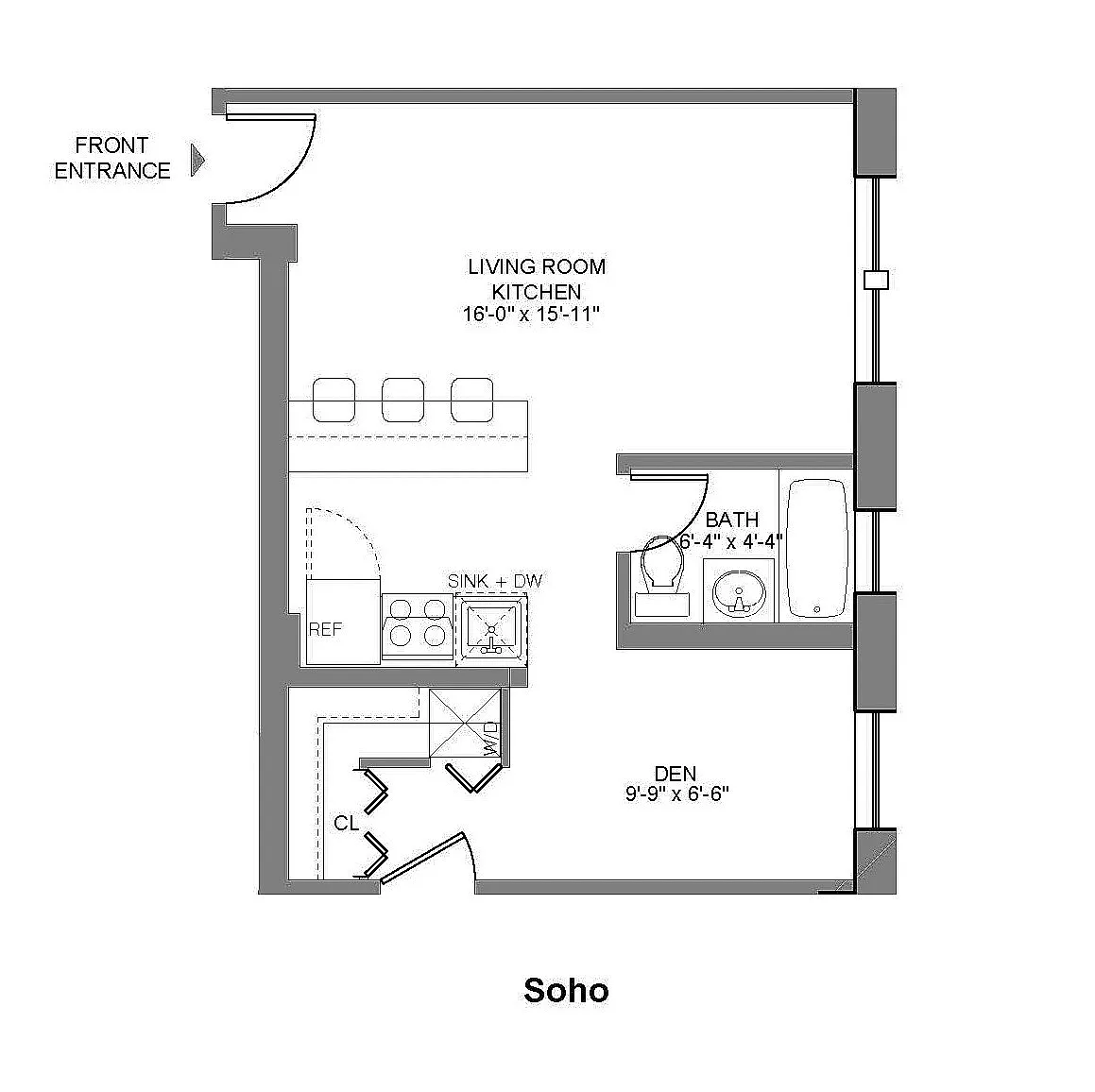 Floor plan Soho