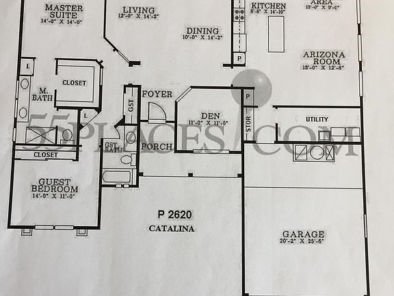 Catalina model floor plan