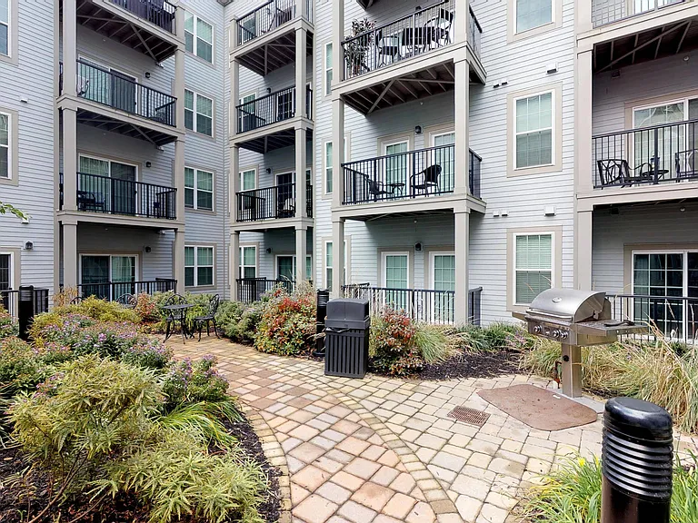 Grill your meal at the resident courtyard
