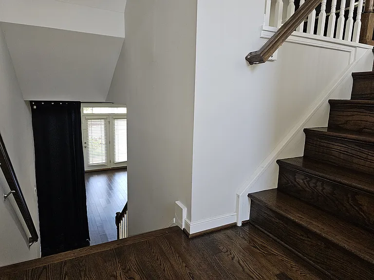Stairs to 1st floor Recreational room
