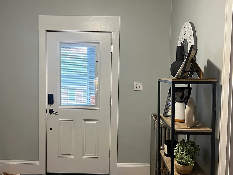 view of front door from inside the apartment