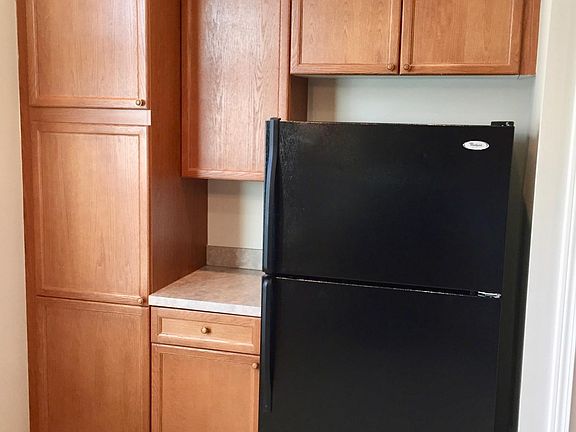 Pantry Cabinet. Fridge with ice-maker