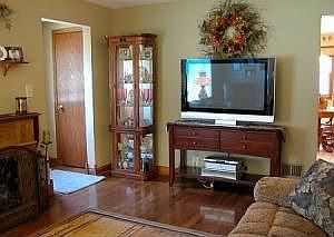 Refinished hardwood floors in Living Room