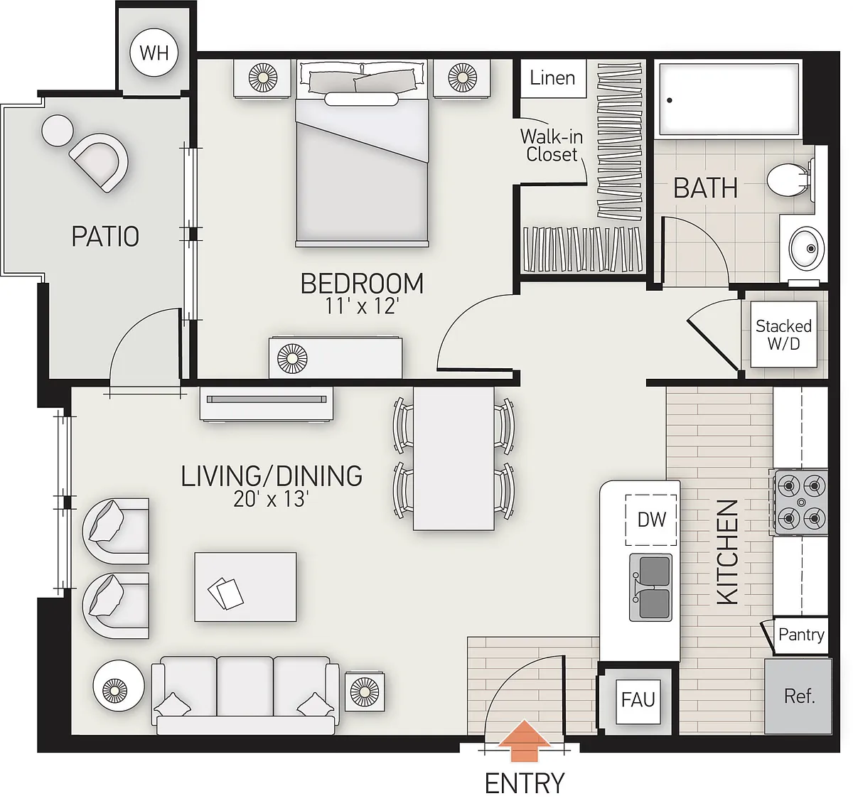 Floor plan Soggiorno - Plan C