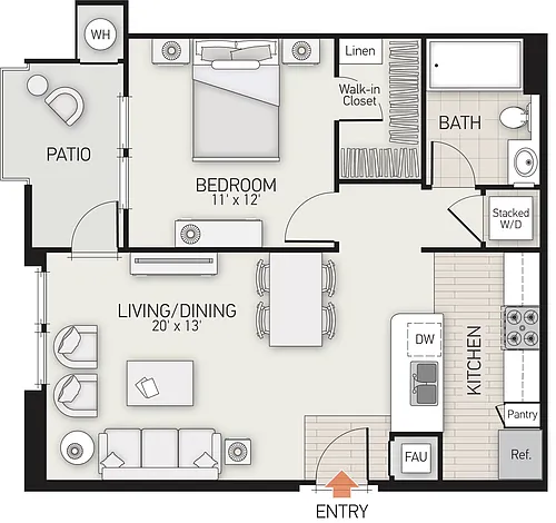 Floor plan Soggiorno - Plan C