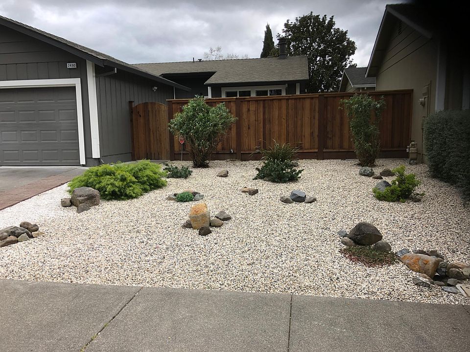 Low maintenance yard, maximum privacy with newer fence! Sensor lights located on sides of the house for night time illumination only!