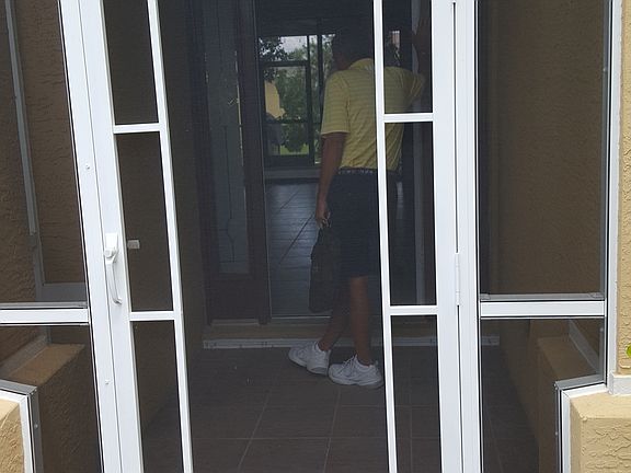 screened in entrance