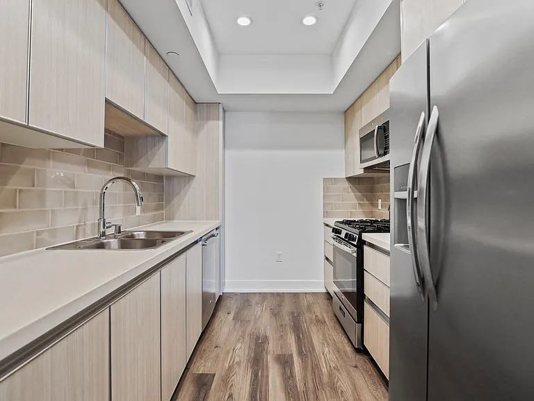 Kitchen with Energy-Efficient Stainless Appliances