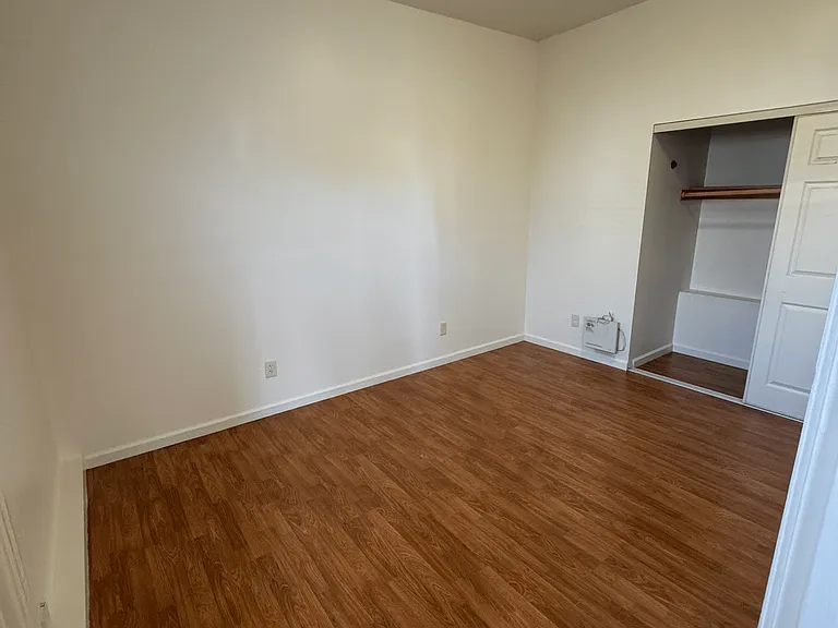 Bedroom with large closet