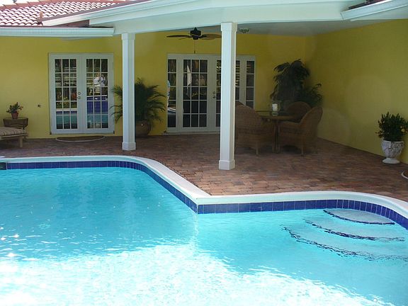 Covered Lanai & Pool Area