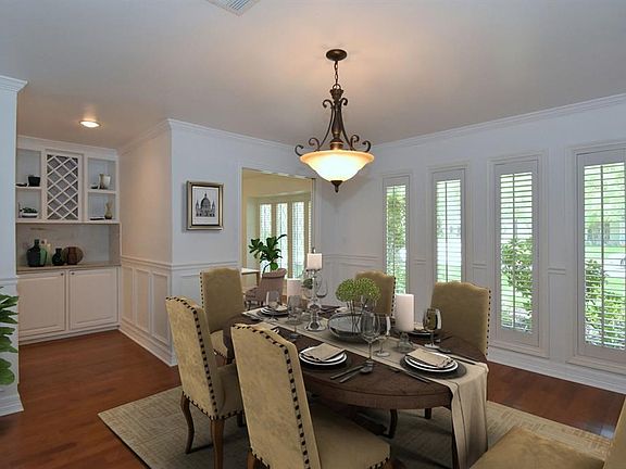 Just off the Entry is the Formal 14x13 Dining Room.  Pocket doors open to a small Bonus Room, a perfect study or music room.