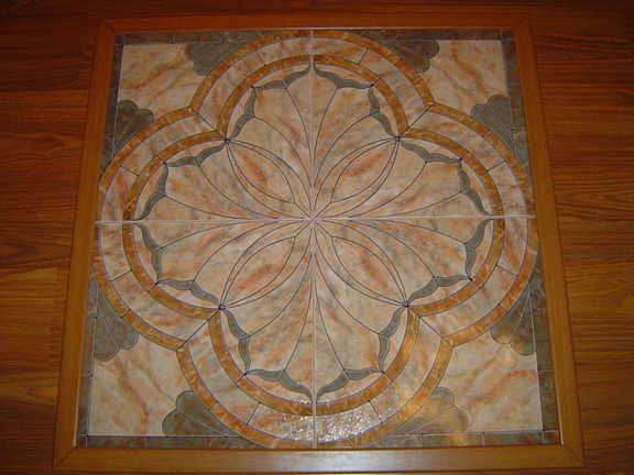 TILE INLAY IN FOYER