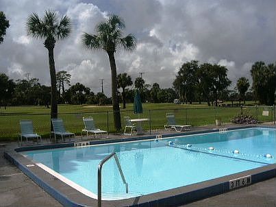 POOL ON GOLF COURSE