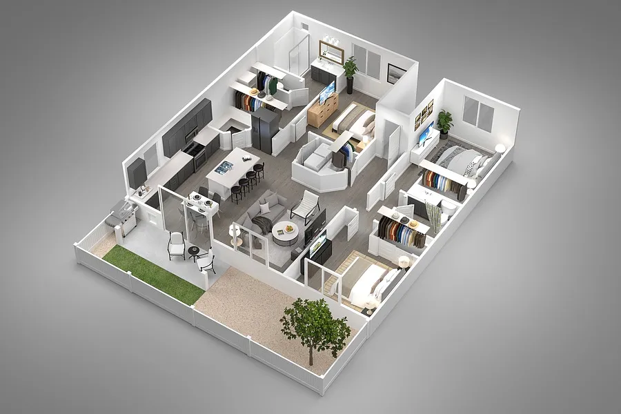 Floor plan 3 Bed/2 Bath