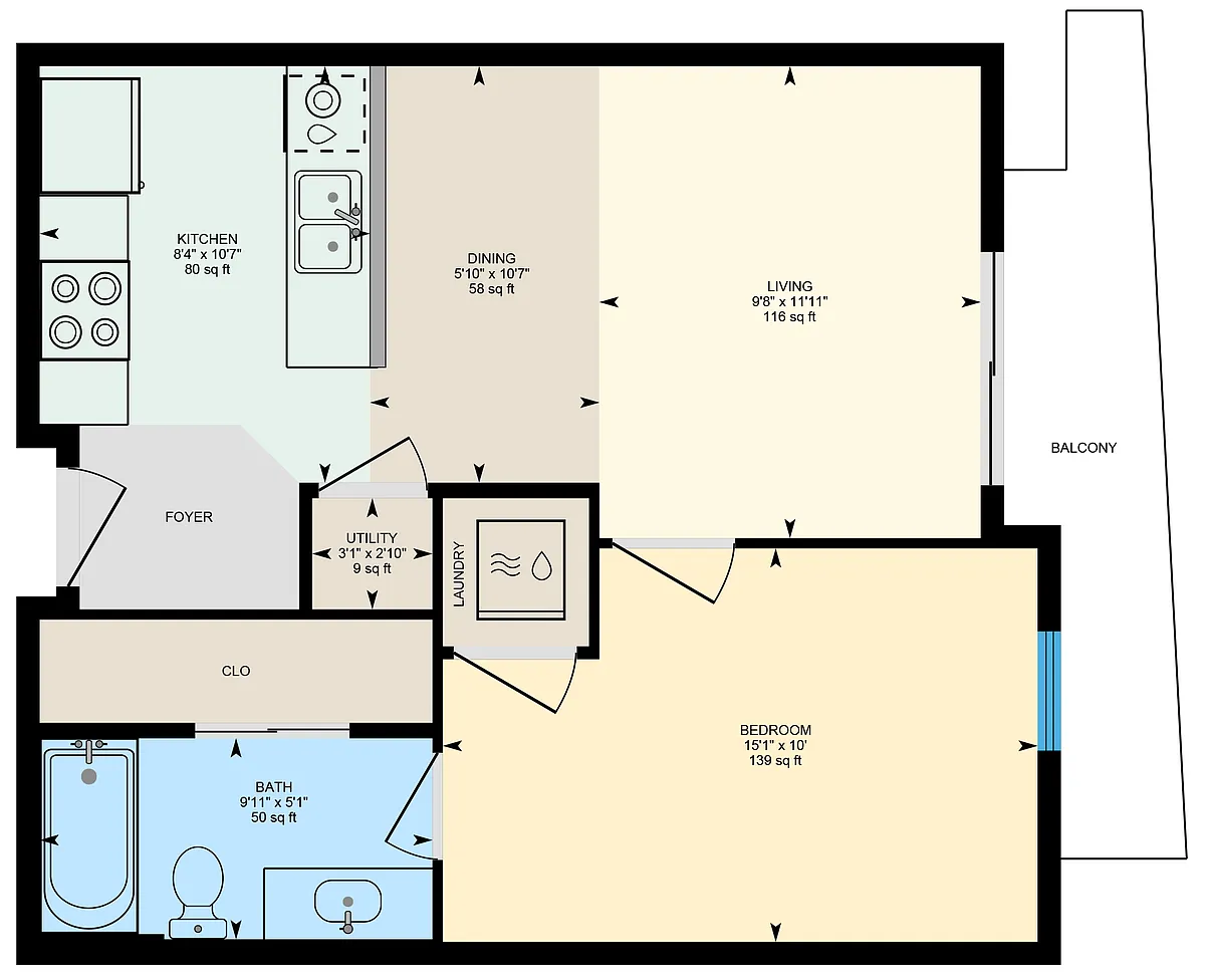 Floor plan 310 Balloon Festival Views