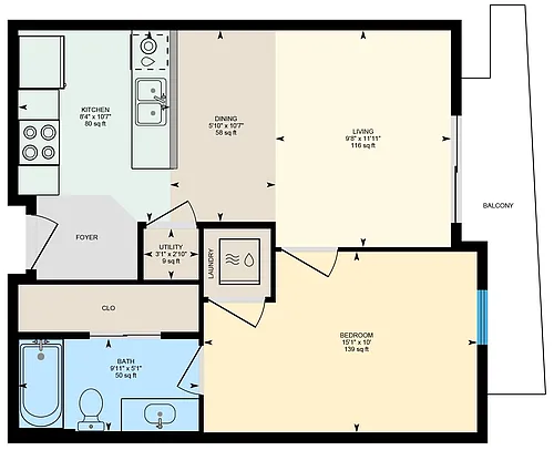 Floor plan 310 Balloon Festival Views