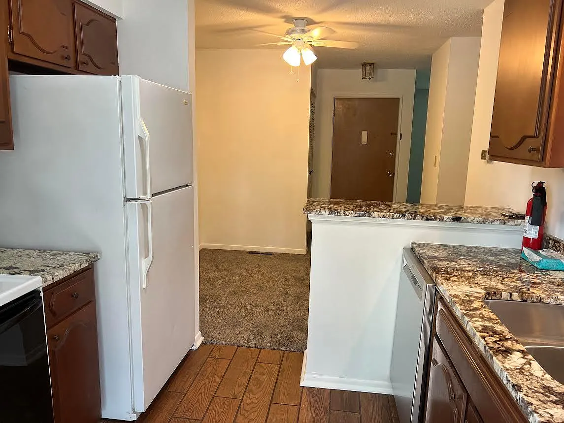 Kitchen from patio entry - 9117 Nieman Rd #2