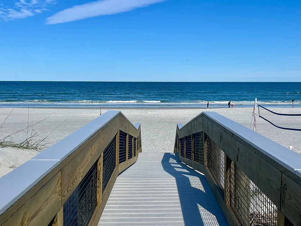 Beach Access at end of 7th Avenue, 2 blocks from house.