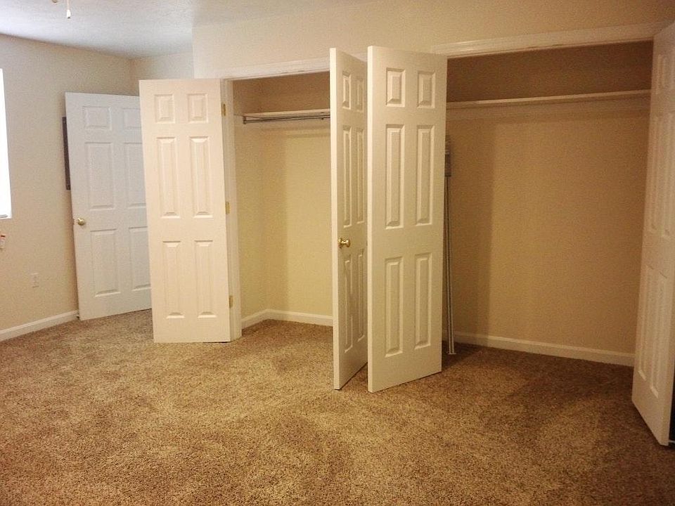 Two roomy closets in the bedroom.