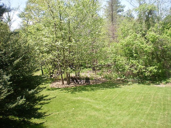 Creek flows through yard