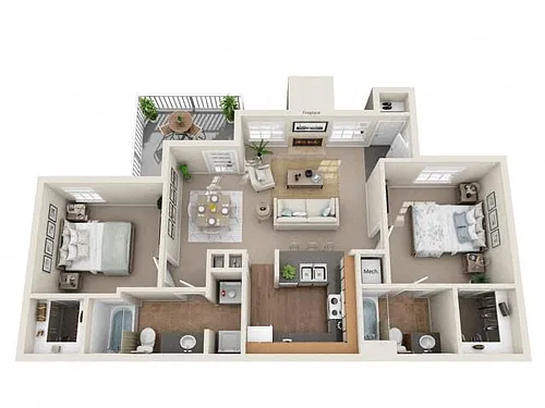 Floor plan Magnolia Renovated