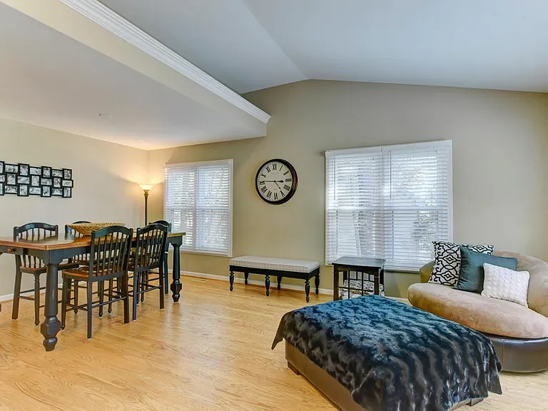 dining room and living room