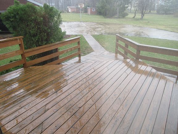Back deck view from sunroom