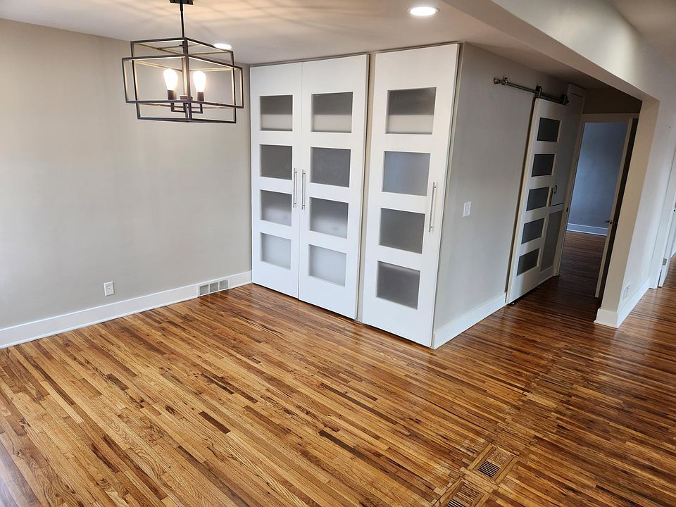 Dining Room with enclosed washer and Dryer