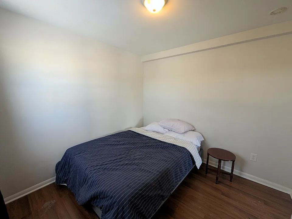 Two bedrooms. This one is the smaller of the two and holds a queen bed without issue.