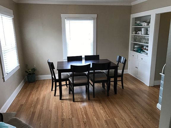 Dining room with built-in