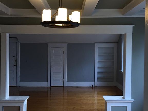 view of living room from dining room