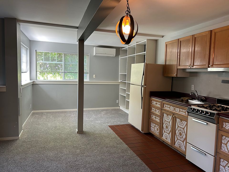 Most of the living-kitchen area