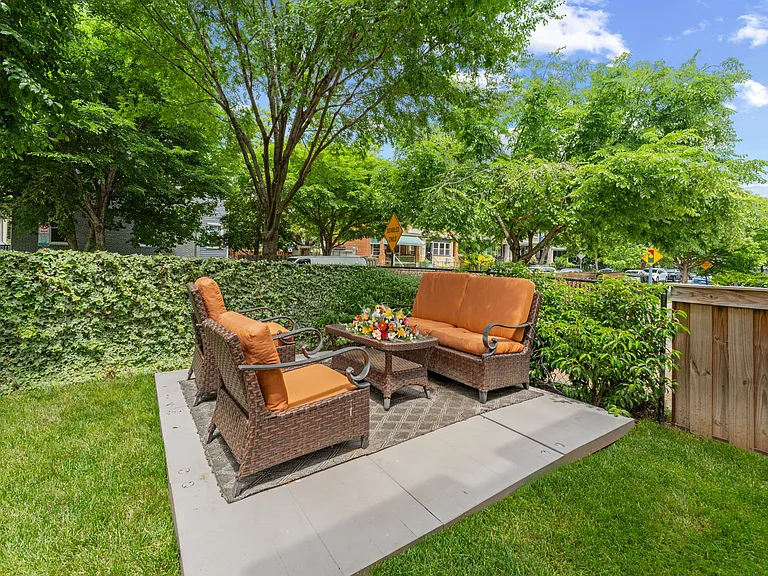 Side patio is private & perfect for entertaining!