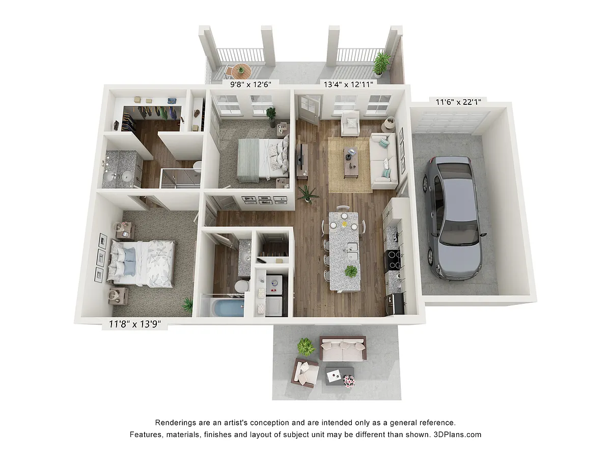 Floor plan Loire with Garage