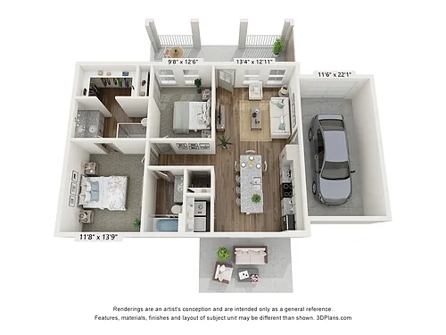 Floor plan Loire with Garage