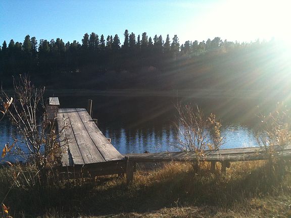private lake across street