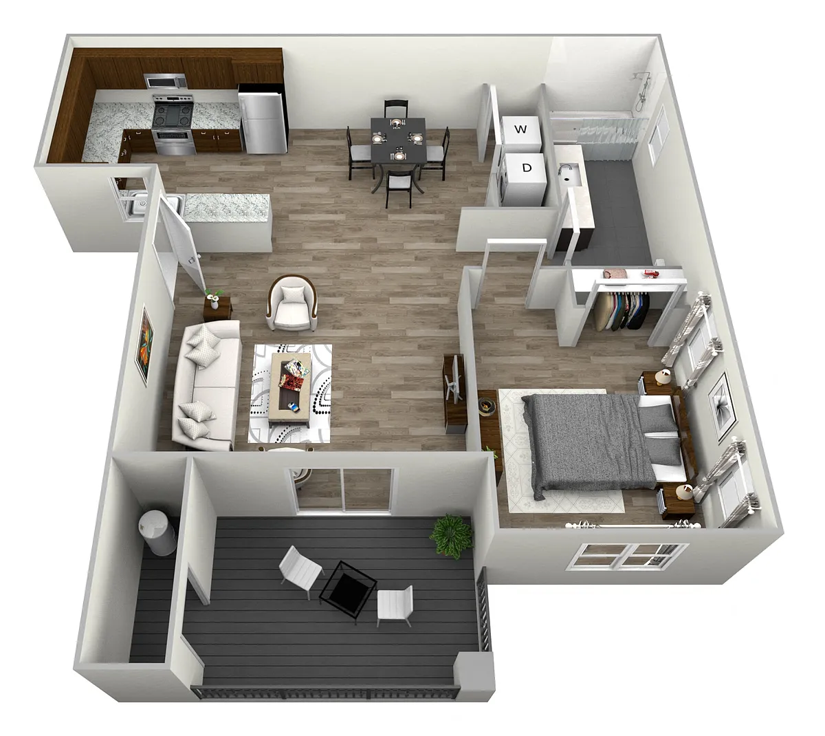 Floor plan 1 Bedroom