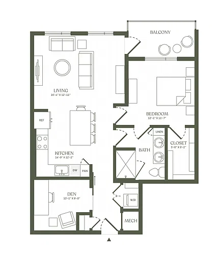 Floor plan A5 Den