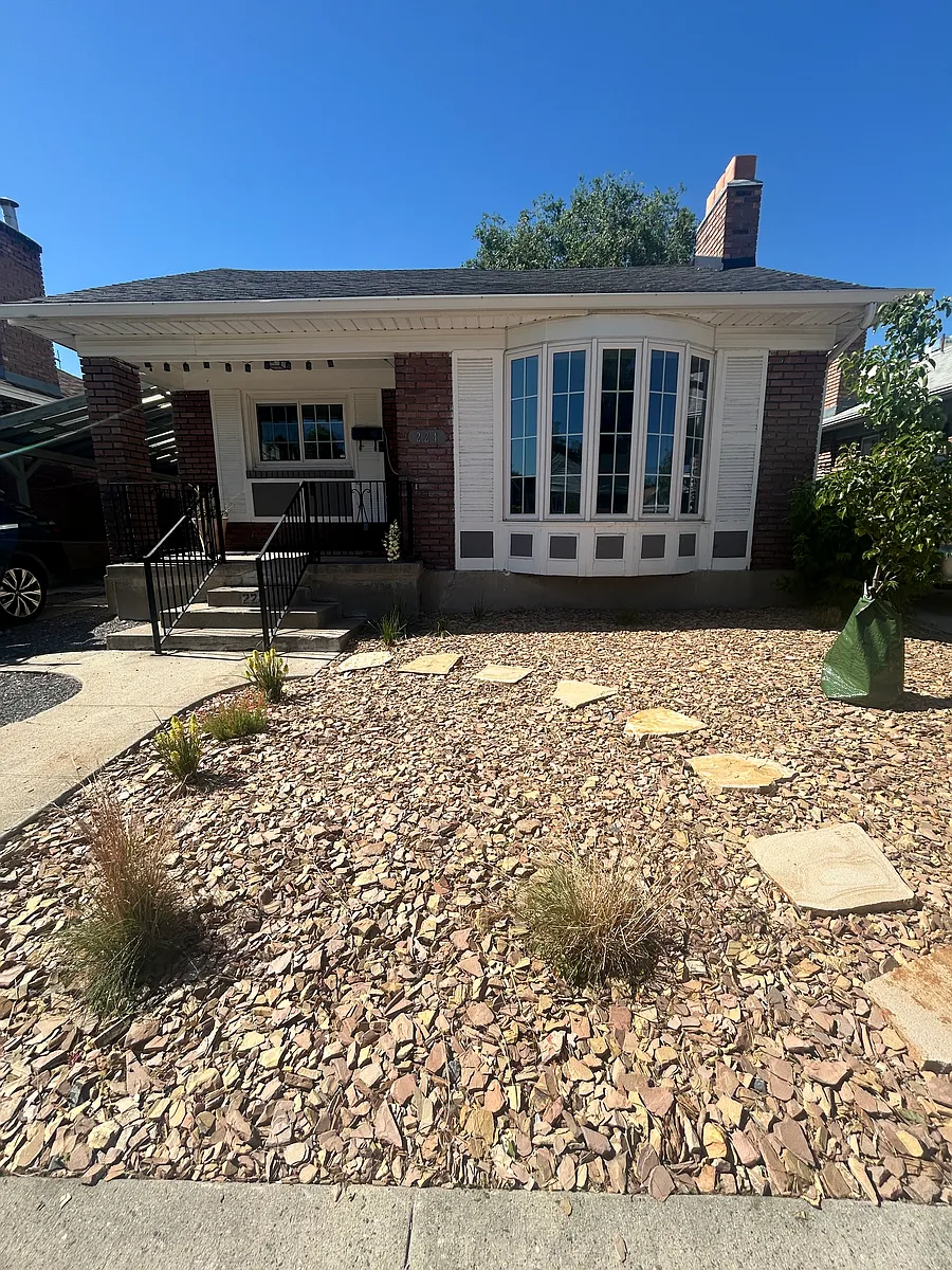 Front of property re-landscaped in 2022 to be drought friendly. - 224 E Westminster Ave